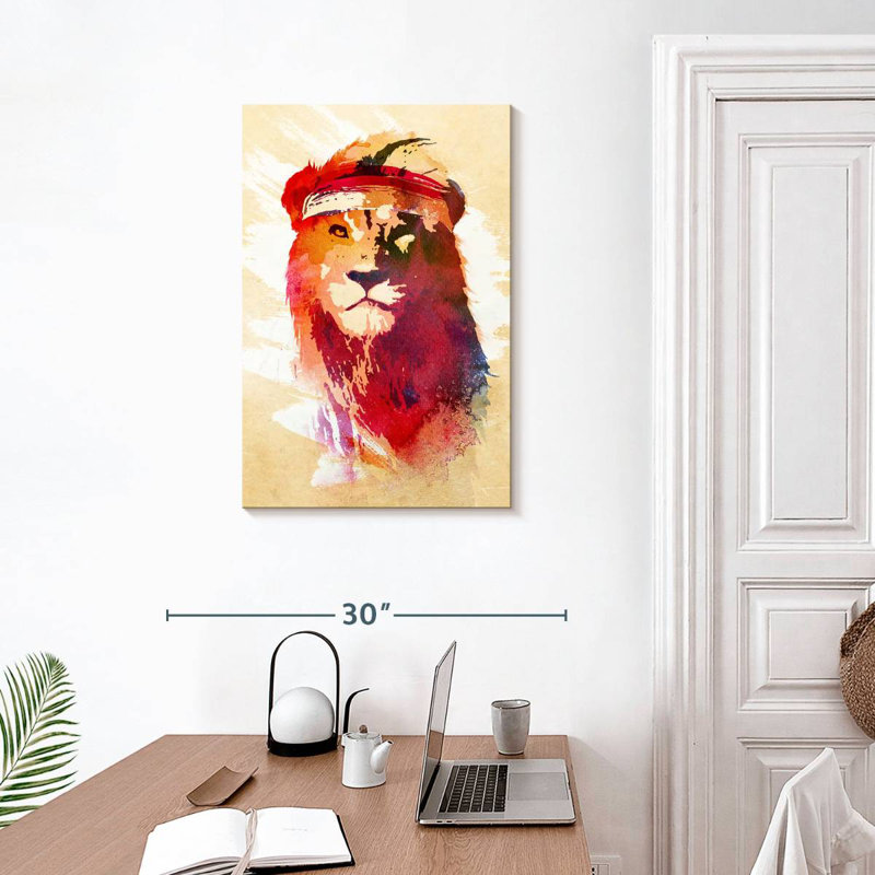 Brampt Gym Lion, 30" H x 20" W