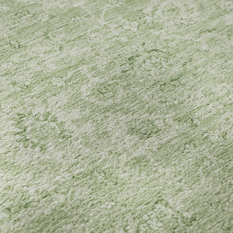 Premium Machine Washable Wayne AMF1089 Damask Rug, Rectangle 8' x 10'