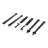 Matte Black Metal Barn Door Hardware Kit Single Bypass