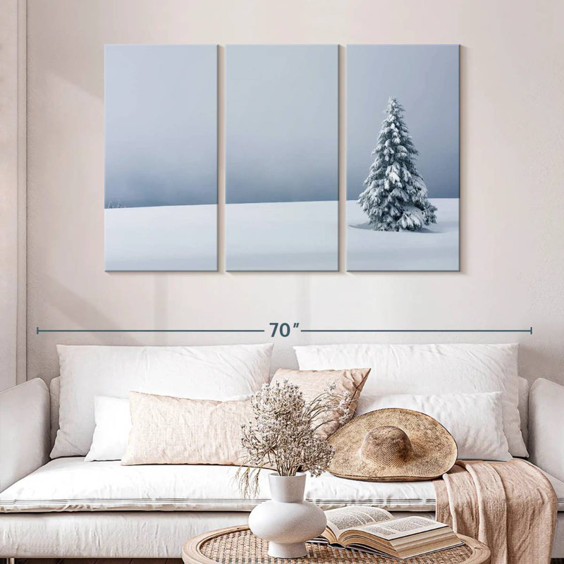 Harnek Snowy Tree, 32" H x 50" W