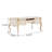 Simple Retro Carved White Solid Wood Writing Desk-155593750