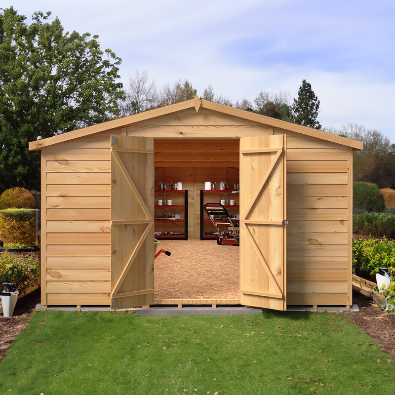 10 ft. W x 20 ft. D Garden Value Overlap Shed
