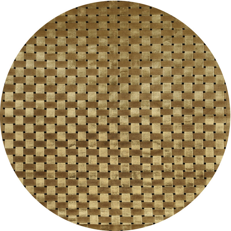 Geometric Indoor Rug, Round 8'