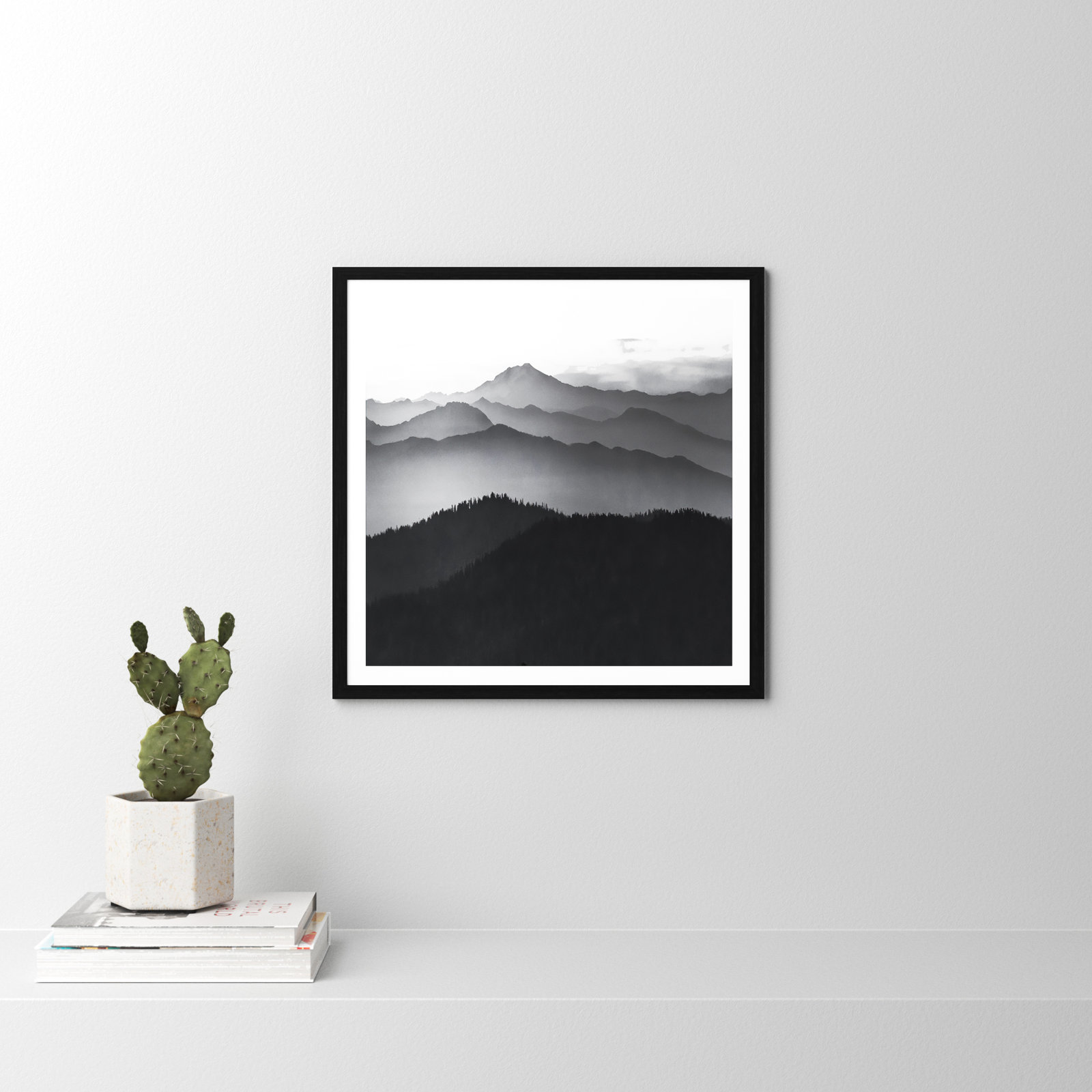 Cascades by Danita Delimont, 23.5" H x 23.5" W x 0.75" D, Black Framed