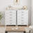 45.2" Tall Farmhouse 5 Drawer Dresser for Bedroom, Freestanding Vertical Wooden Closet Storage Chest-927458722