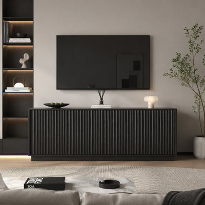 62.99" Sideboard Cabinet with 4 Doors & Shelves,Wooden Kitchen Coffee Bar Credenza Storage for Living Room