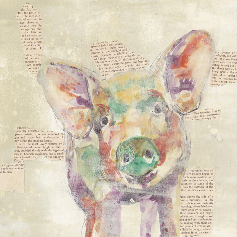 Farm Collage I - Wrapped Canvas Print, 122 cm H x 122 cm W x 4 cm D