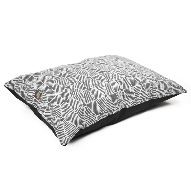 Coussin Charlie, gris, Grand (l 46 po x P 35 po x H 4 po)
