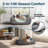 Dual-layer Cuddler Orthopedic Pet Bed For All Seasons in Gray-292113568-292113580