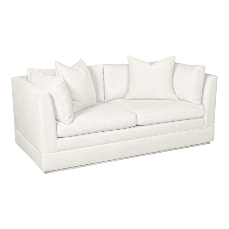 Thom Filicia Home 70.5'' Square Arm Loveseat, Kennelly Snow, Casa Blanca