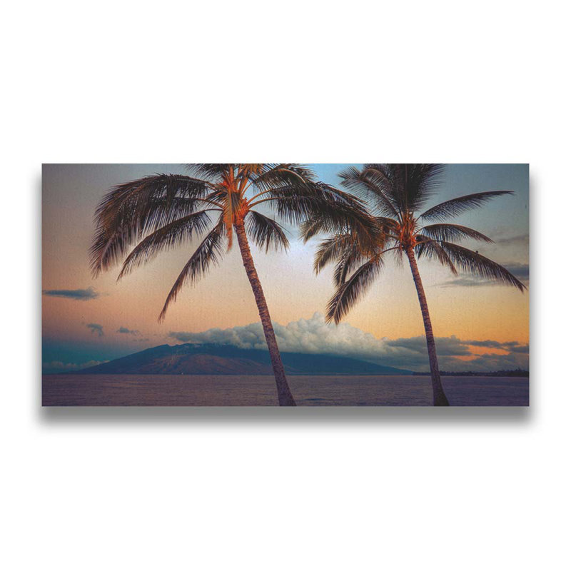 Maui Palms par Kelly Wade. Estampe numérique, H 20 po x l 40 po x P 1,5 po, Toile tendue