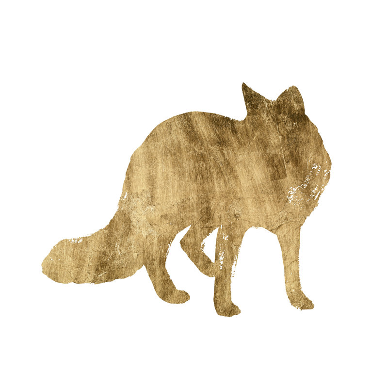 " Brushed Gold Animals III ", 30" H x 30" W x 1.25" D
