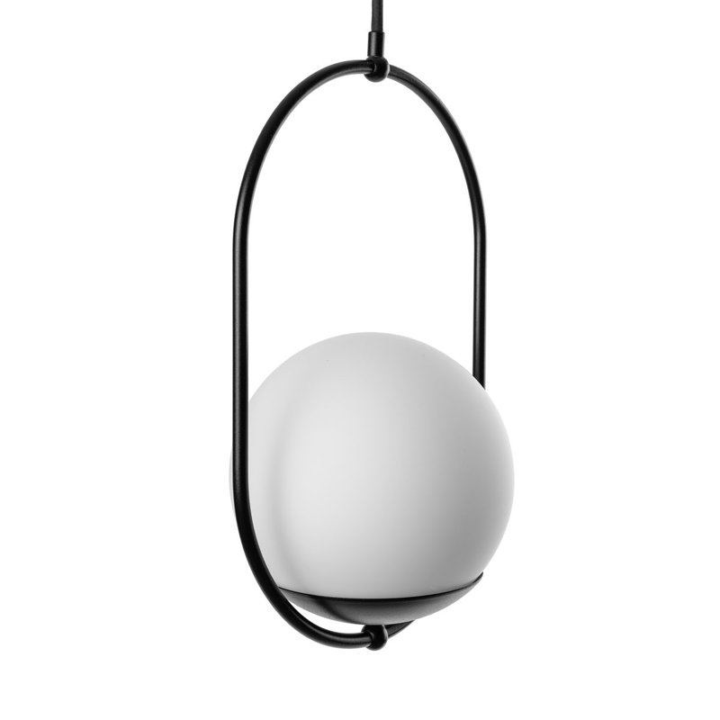 Ommegang 1 - Light Sphere Pendant, Black