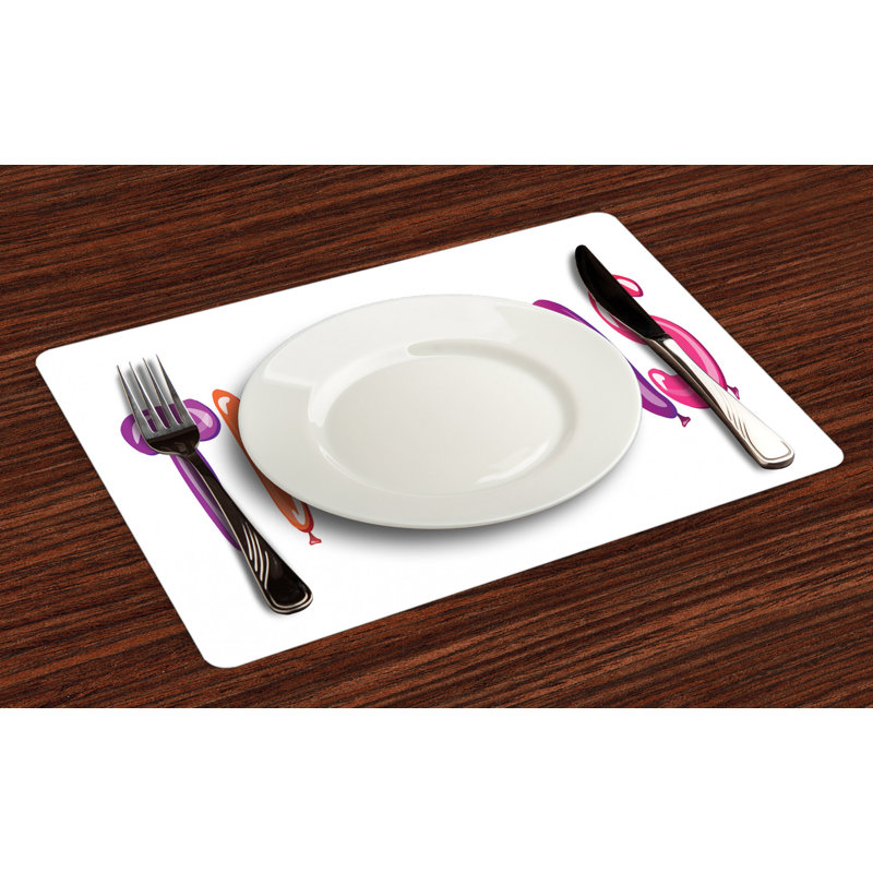 Polyester Abstract Rectangle Placemat
