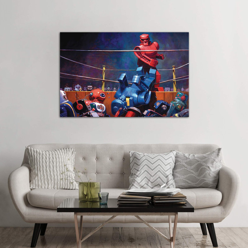 Roc Sock by Eric Joyner - Wrapped Canvas Painting, 66.04 cm H x 45.72 cm W x 1.91 cm D