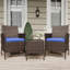 Ensemble de conversation de patio 3 pièces en rotin avec 2 chaises rembourrées en osier et une table basse pour le jardin-556620769-556620770