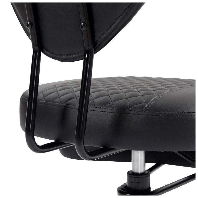 Fauteuil pivotant en cuir synthétique réglable H 31,5 po x P 26,38 po x H 38,19 po ModaForm Home