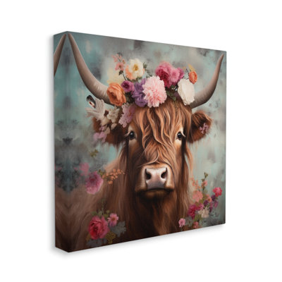 Détail détaillé de la vache Highland