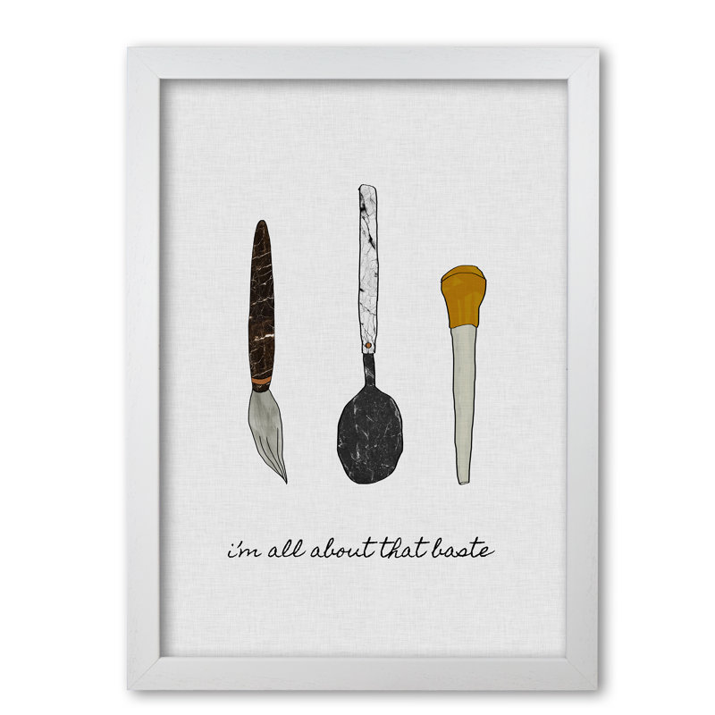 I'm All About The Baste - Print, Wrapped Canvas, 29.7cm H x 21cm W x 4cm D