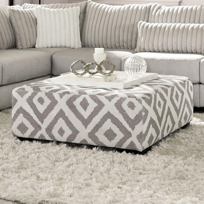 Chenille rembourrée de style transitionnel gris avec pieds en bois massif et en bois, hauteur de 20 po et largeur de 41 po