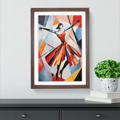 Ballet Dancer Constructivism - Framed Print