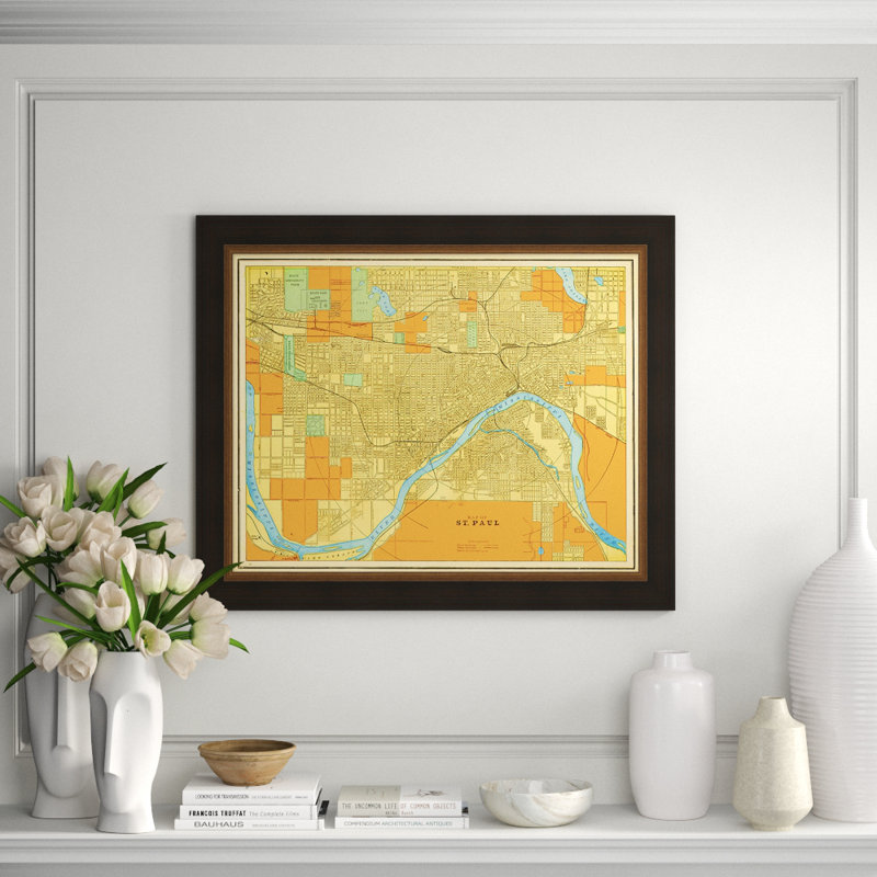 Custom Map Of St. Paul Print