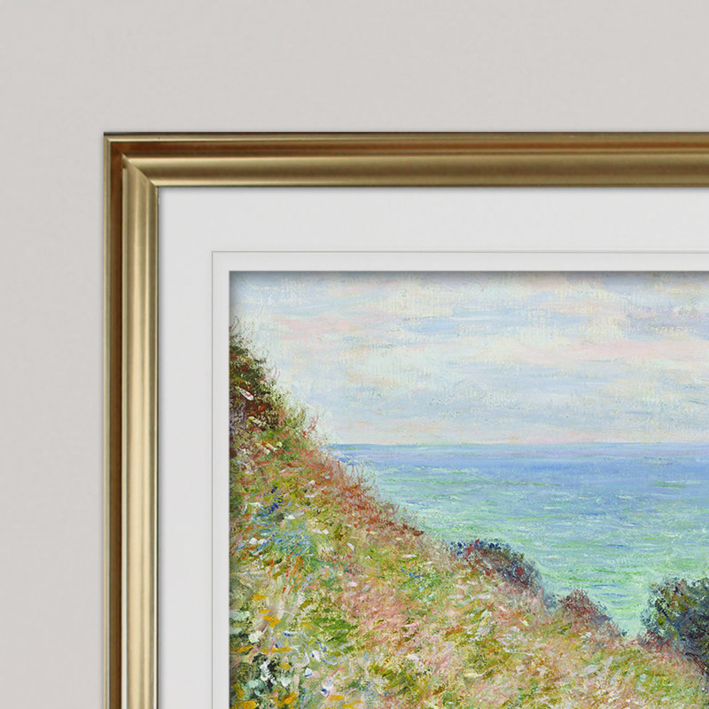 " Road At La CavÃ©e " by Claude Monet, Gold Framed, 20" H x 24" W x 1.5" D