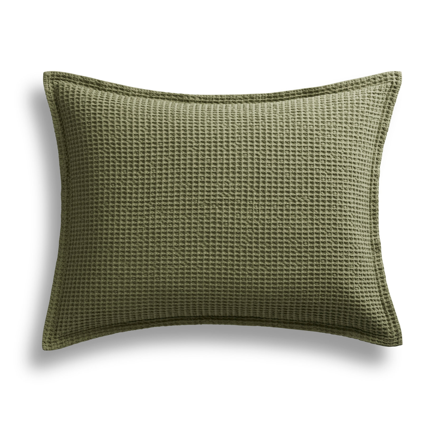 Cascade Cotton Duvet Cover Set, Loden Green, King Duvet Cover + 2 King Shams