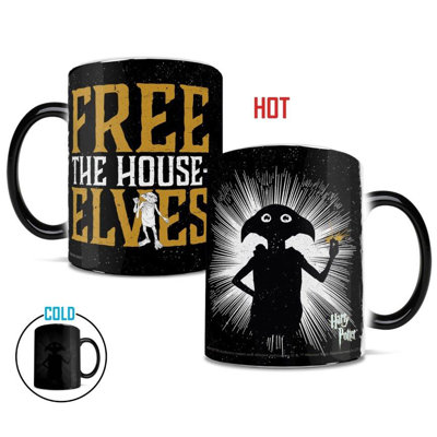 Harry Potter Dobby Free the House Elves Morphing Mugs Heat-Changing Drinkware - 11oz