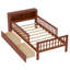 Lit simple avec rangement pour tête de lit et trois barrières de sécurité, caractéristique noyer-1525272324