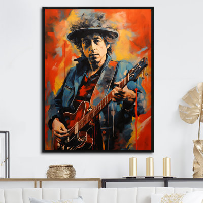 Dylan In Denim Portrait - Musician Wall Art Prints_105755