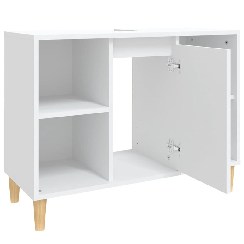 Skagway Sink Cabinet 80x33x60 cm Engineered Wood, White