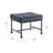 Brantley Gray Velvet & Sandy Gray Finish Ottoman