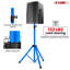 Paire de pieds d'enceintes ajustables en hauteur 54" robustes pour sonorisation, DJ et moniteurs de studio