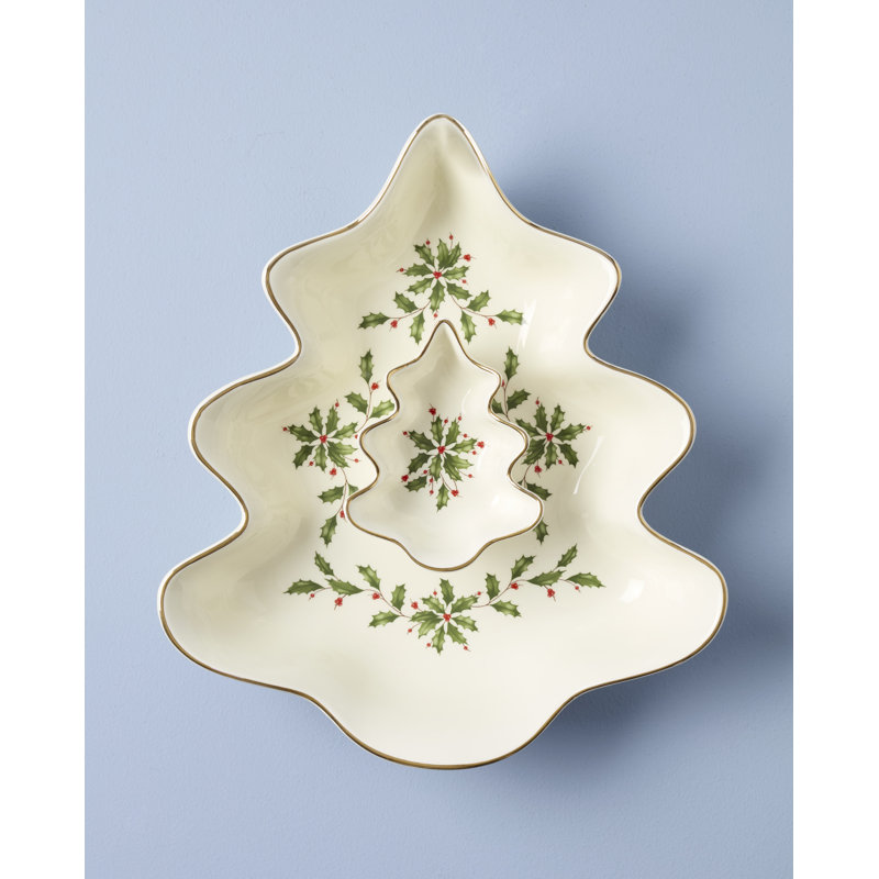 Holiday Tree Chip & Dip Set