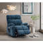 Fauteuil releveur électrique à double moteur Okin pour personnes âgées, inclinable à plat jusqu'à 180° avec fonction massage chauffant.-826626264