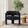 33" Wide Upholstered Modern 3-Legs Barrel Accent Chair