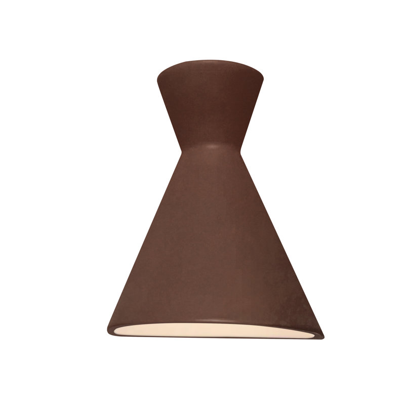 Ambiance - Retro LED Wall Sconce - Closed Top - , Real Rust