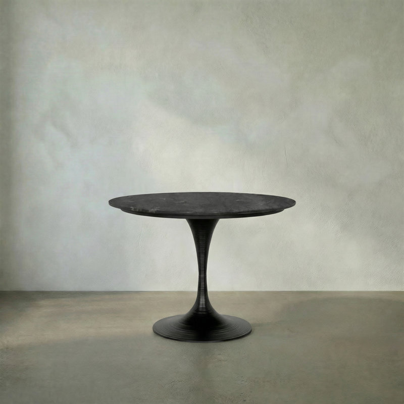 Table Joni 36 po, 30", Noir mat, Noir mat