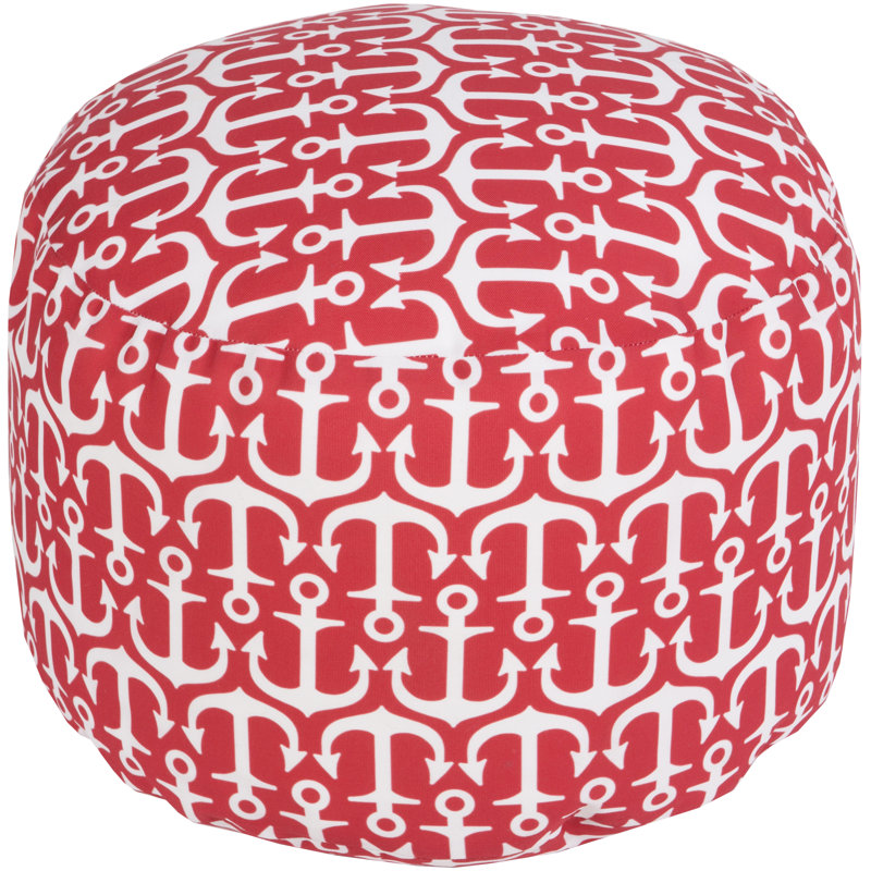 Ann Arbor Upholstered Pouf, Poppy