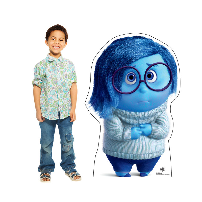 Découpage en carton taille vie sadness Disney Pixar Inside Out
