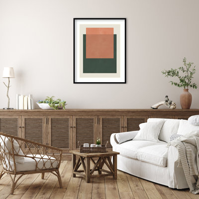 «Layers of Serenity» par Vitor Costa, reproduction d'art encadrée sur bois