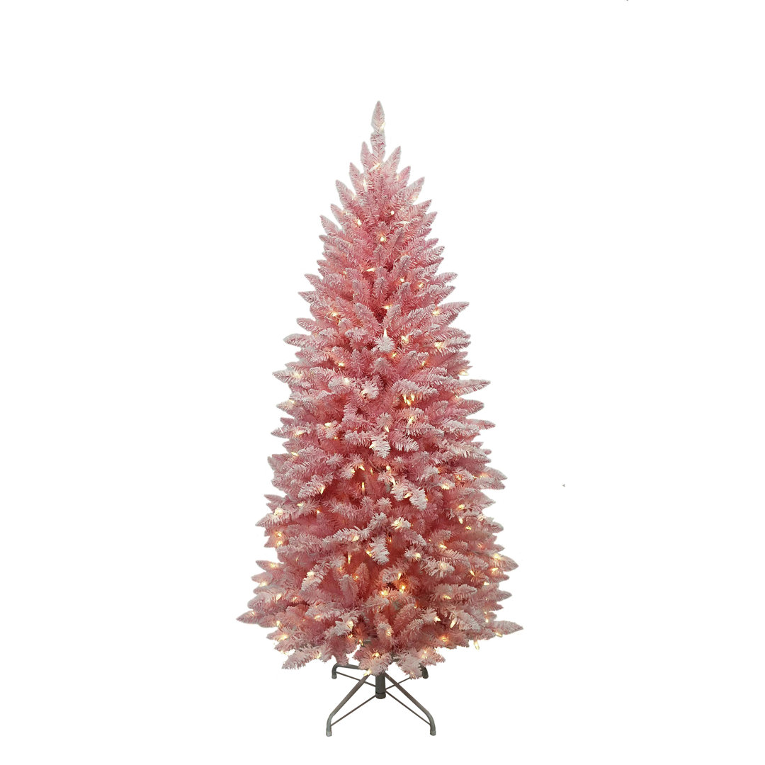 Künstlicher Weihnachtsbaum 213 cm Weiß mit 400 LED-Leuchten