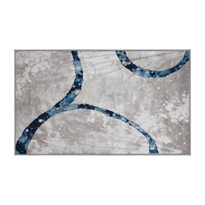 Machine Washable Gray Area Rug