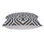 Coussin décoratif carré en coton gris et blanc 20 po Parkland Collection Vega-1761317103