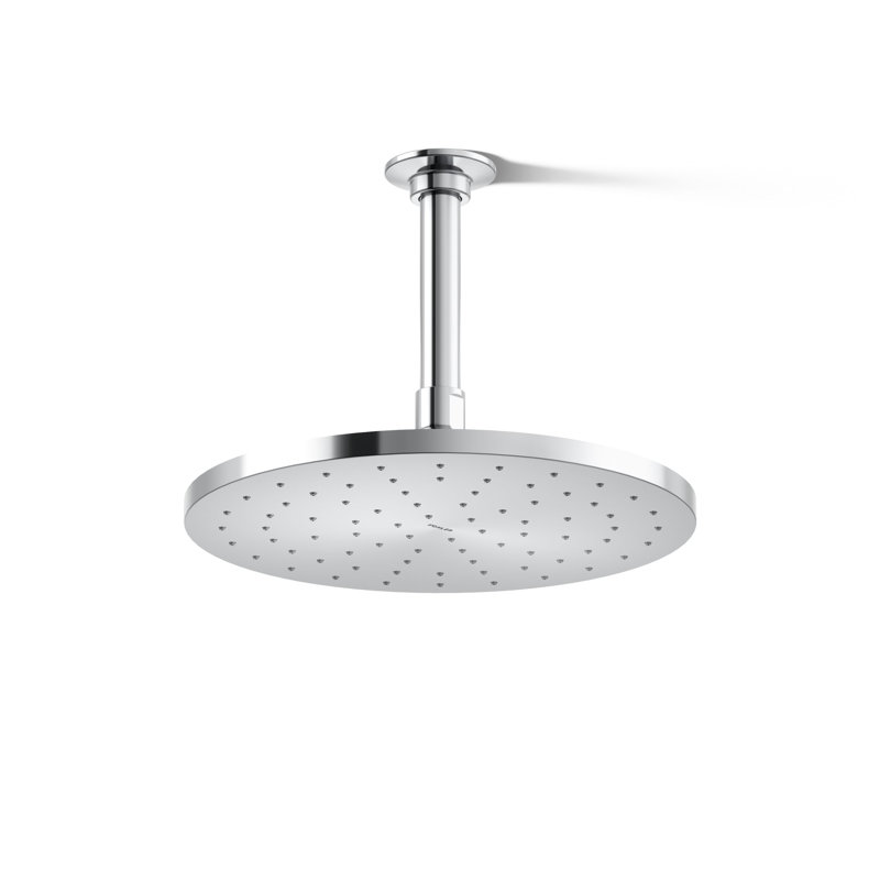 Pomme de douche à pluie multifonctionnelle Contemporary, Chrome poli, 1,75 gallons par minute, Carrée
