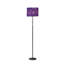 Lampe sur pied de forme traditionnelle en acier 63 "avec abat-jour tambour-1606812735