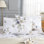 Ensemble de 2 taies d'oreiller pour très grand lit, 2 taies d'oreiller 100% coton, imprimé floral de jardin rétro, housses de fermeture à enveloppe douce respirante (très grand, 20 po x 36 po)