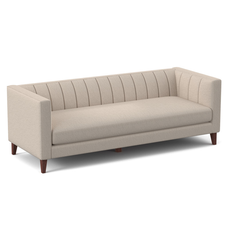 Canapé Provo, Microfibre crème gitane performante, H 31 po x l 58 po x P 34 po