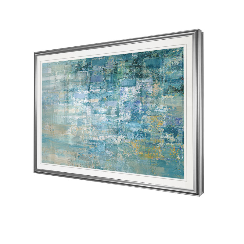 « i love the rain details ii », impression, H 20 po x l 24 po x P 1,5 po, Cadre argenté